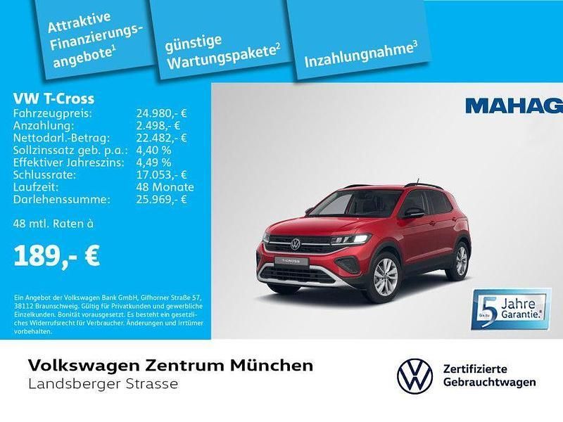 Rot Gebraucht 2024 VW T-Cross Goal SUV | 24.980 € (Fairer Preis) - Bild 1/1
