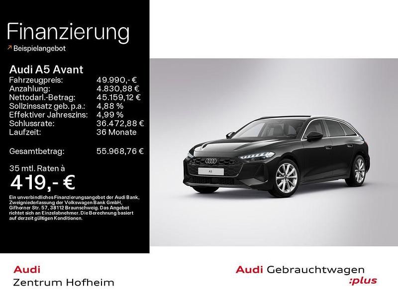 Mythosschwarz metallic Gebraucht 2025 Audi A5 Ambiente Coupé | 49.990 € (Superpreis) - Bild 1/2