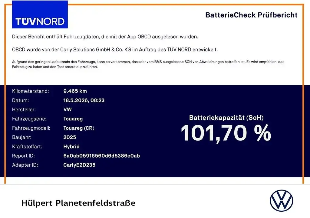 Gebraucht VW Touareg R 462 PS (339 kW) 2025 Schwarz SUV
