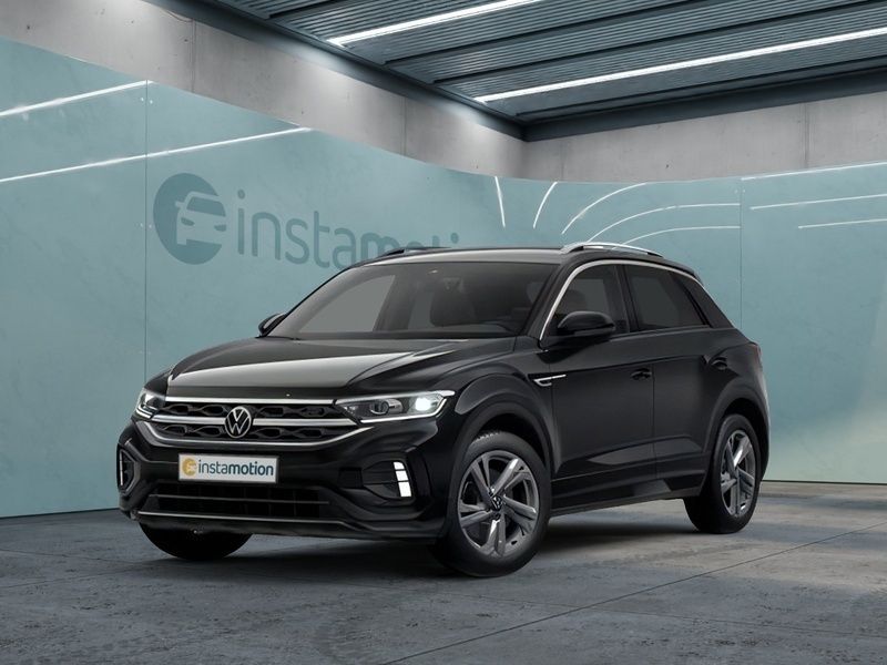 Schwarz Gebraucht 2024 VW T-Roc R-line SUV | 34.350 € (Fairer Preis) - Bild 1/4