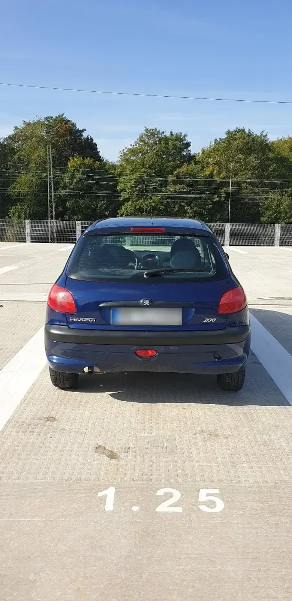 Gebraucht Peugeot 206 60 PS (44 kW) 1999 Blau Kleinwagen