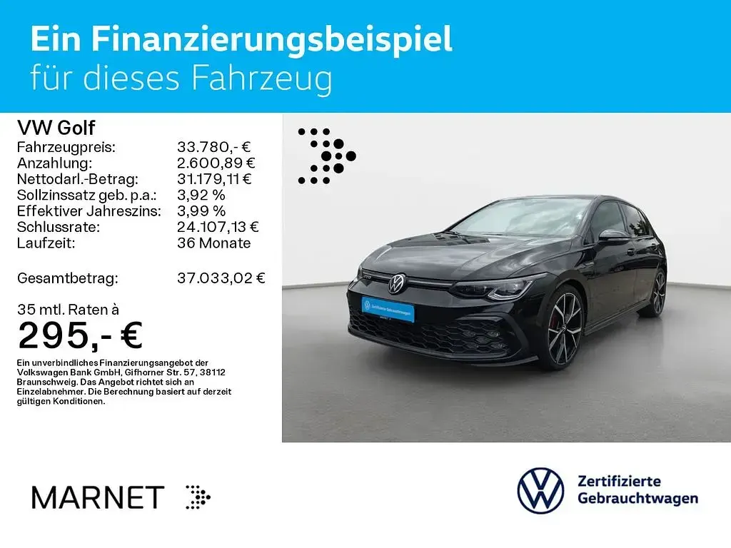Gebraucht VW Golf VIII Sound 200 PS (147 kW) 2024 Deep black perleffekt Limousine