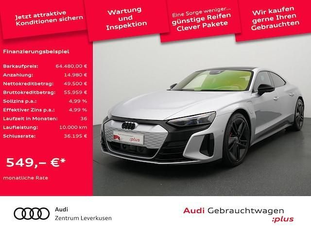 Florettsilber metallic Gebraucht 2023 Audi e-tron GT quattro Ambiente Limousine | 64.480 € - Bild 1/4