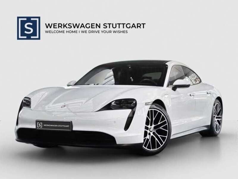 Weiß uni Gebraucht 2023 Porsche Taycan Limousine | 75.900 € (Etwas zu teuer) - Bild 1/4