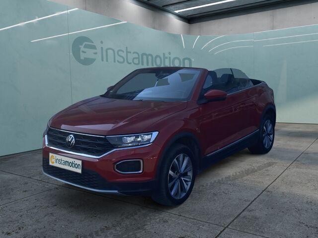 Rot Gebraucht 2021 VW T-Roc Cabriolet Style Cabrio | 22.440 € (Fairer Preis) - Bild 1/2