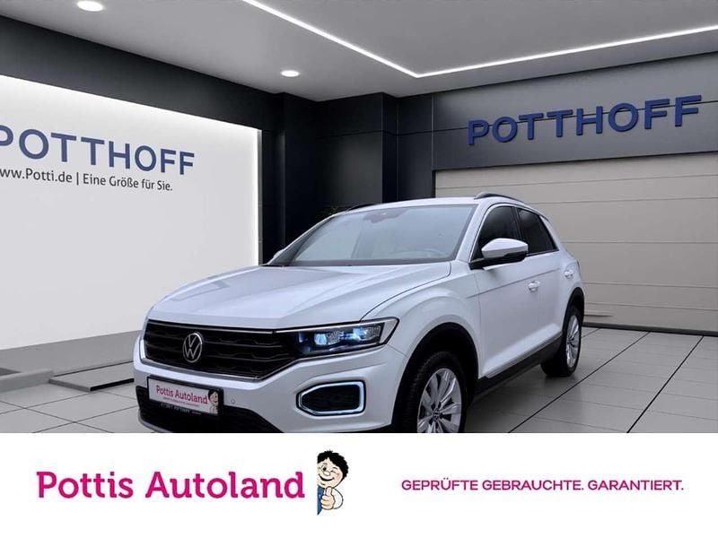Weiss Gebraucht 2021 VW T-Roc Sport SUV | 21.977 € (Guter Preis) - Bild 1/4