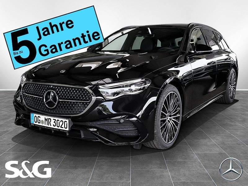 Metalliclack obsidianschwarz Gebraucht 2025 Mercedes E220 AMG Kombi | 68.790 € - Bild 1/4