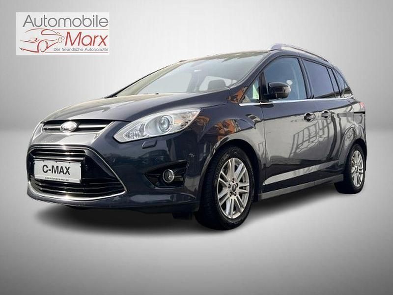 Gebraucht Ford Grand C-Max Titanium 125 PS (91 kW) 2012 Midnight skygrau metallic Van / Kleinbus