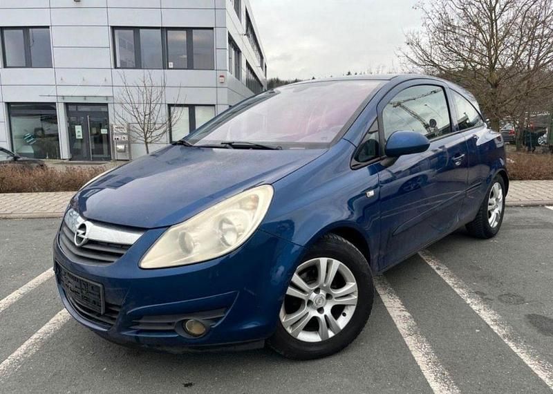 Blau Gebraucht 2007 Opel Corsa Cosmo Limousine | 800 € (Guter Preis) - Bild 1/4