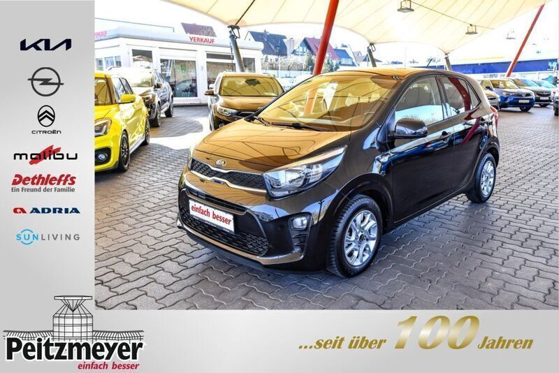 Schwarz Gebraucht 2020 Kia Picanto DREAM-TEAM Edition Kleinwagen | 10.490 € (Etwas zu teuer) - Bild 1/4