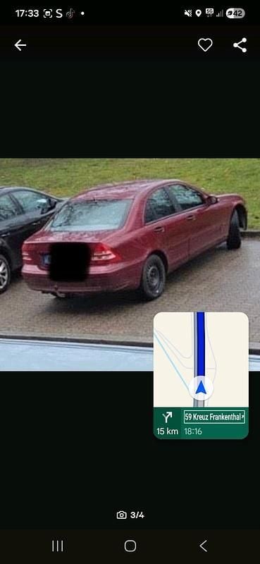 Gebraucht Mercedes C200 170 PS (125 kW) 2000 Rot Limousine