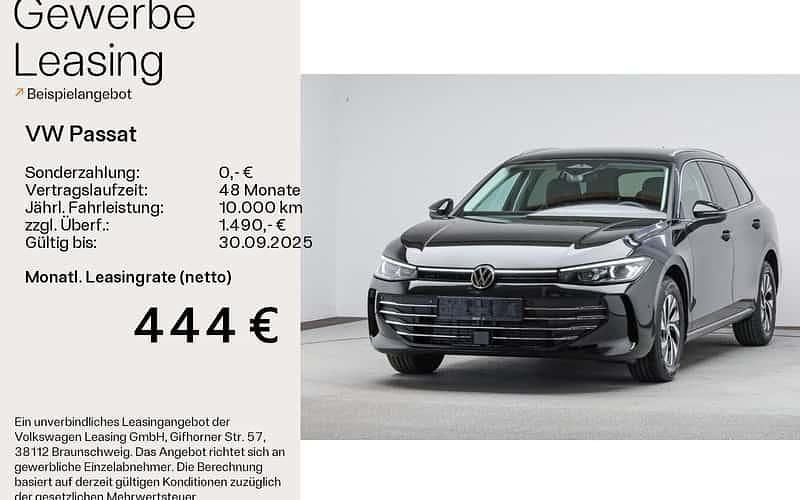 Schwarz Neu 2025 VW Passat Business Limousine | 52.660 € (Fairer Preis) - Bild 1/4