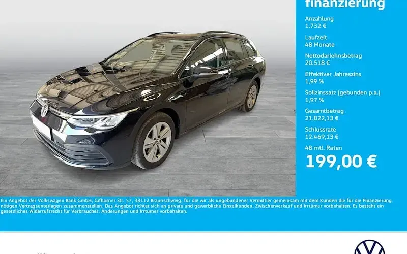 Gebraucht VW Golf VIII Life 150 PS (110 kW) 2023 Schwarz Kombi
