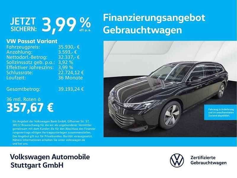 Grenadillschwarz metallic Gebraucht 2025 VW Passat Business Kombi | 35.930 € (Superpreis) - Bild 1/4