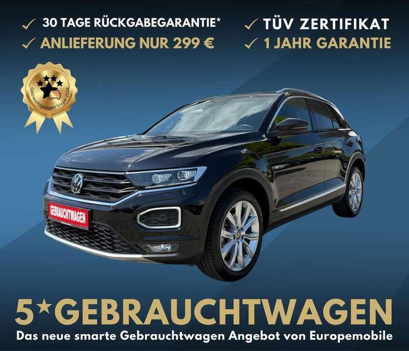 Deep black perleffekt Gebraucht 2021 VW T-Roc Sportline SUV | 21.315 € (Guter Preis) - Bild 1/1