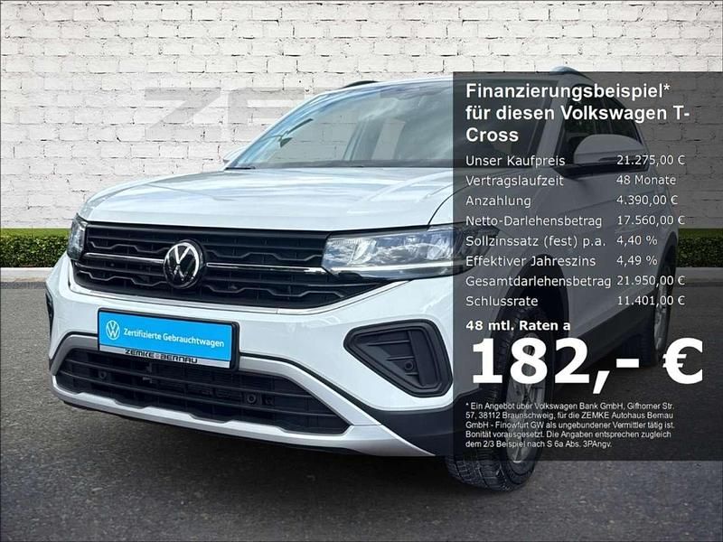 Weiss Gebraucht 2024 VW T-Cross Life SUV | 21.950 € (Fairer Preis) - Bild 1/4