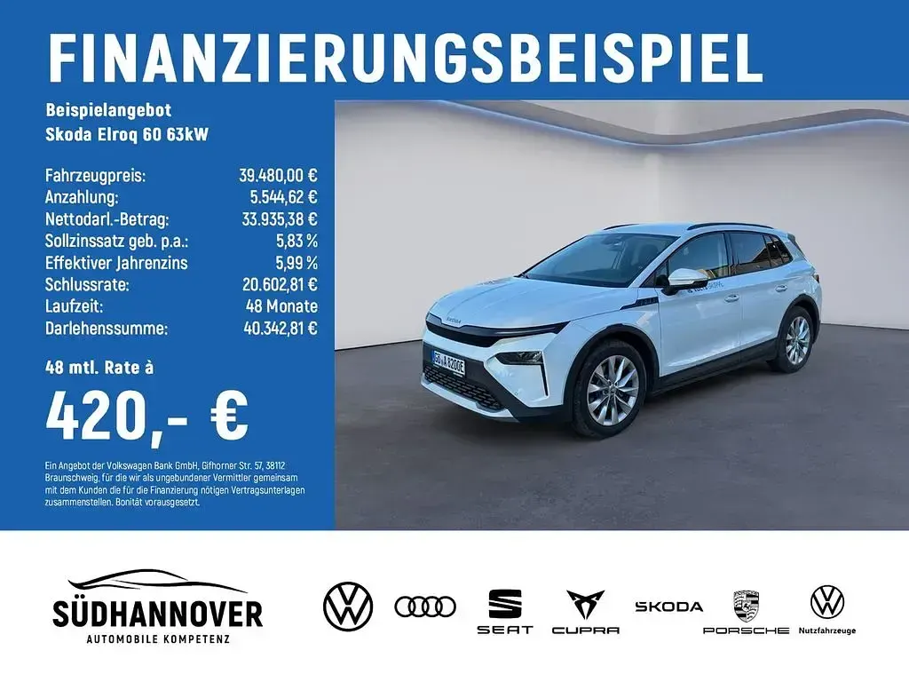 Gebraucht Skoda Elroq Loft 150 kW (204 PS) 2025 Weiß SUV