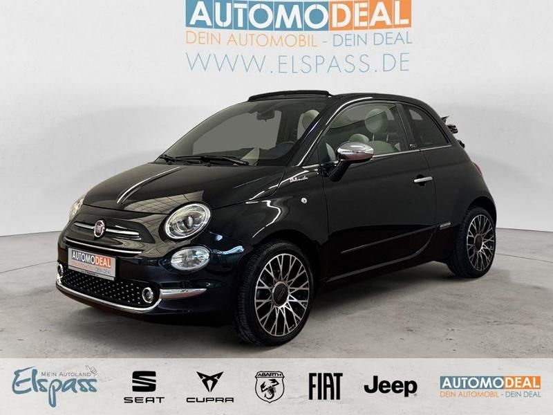 Vesuvio schwarz) (schwarz Gebraucht 2021 Fiat 500C Dolcevita Cabrio | 13.988 € (Fairer Preis) - Bild 1/4