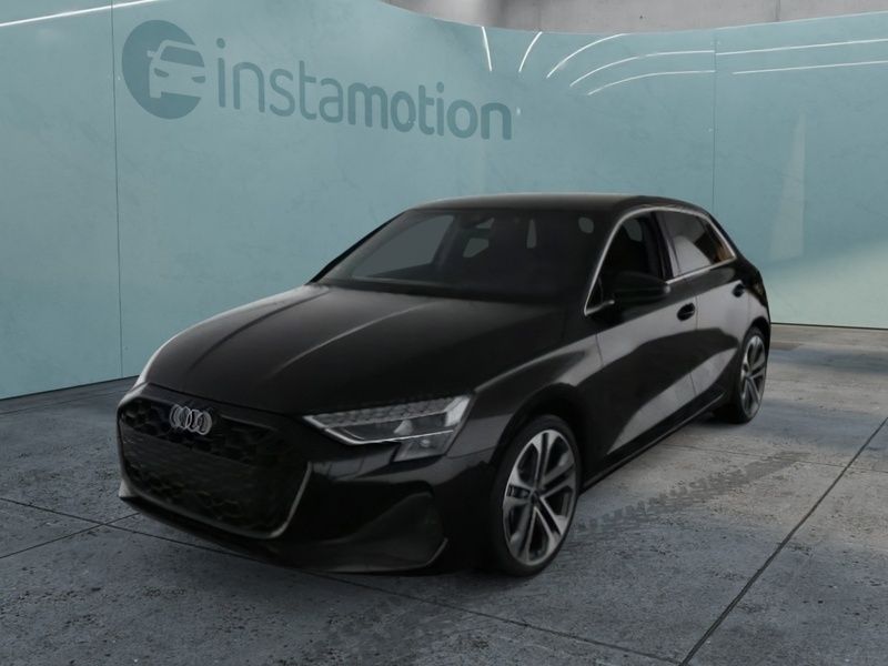 Schwarz Gebraucht 2024 Audi A3 Sportback Sport Limousine | 37.645 € (Fairer Preis) - Bild 1/3