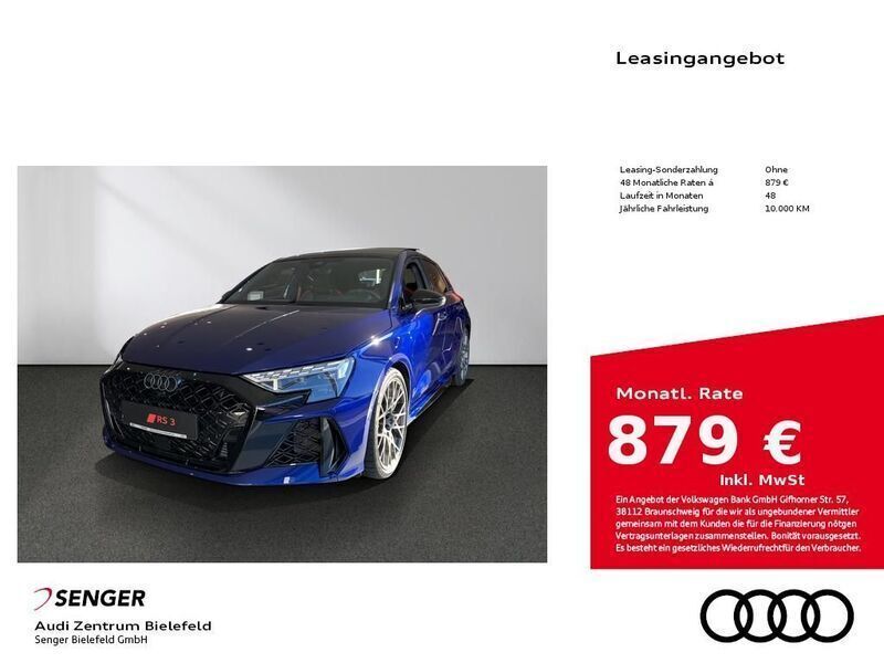 Blau Neu 2025 Audi RS3 Sportback Sport Kleinwagen | 88.330 € - Bild 1/4