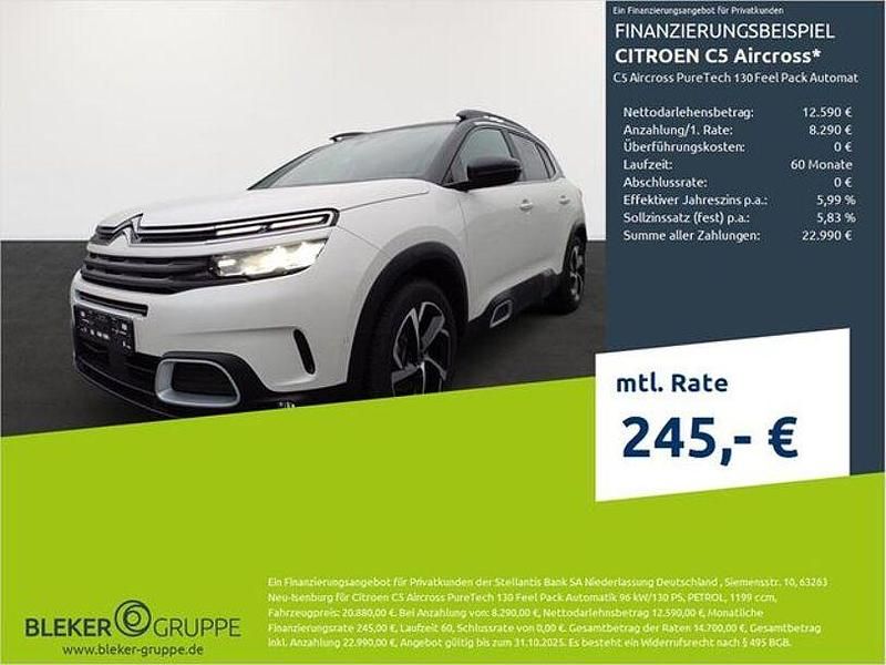 Perlmutt weiß Gebraucht 2022 Citroën C5 Aircross Feel SUV | 19.580 € (Guter Preis) - Bild 1/3
