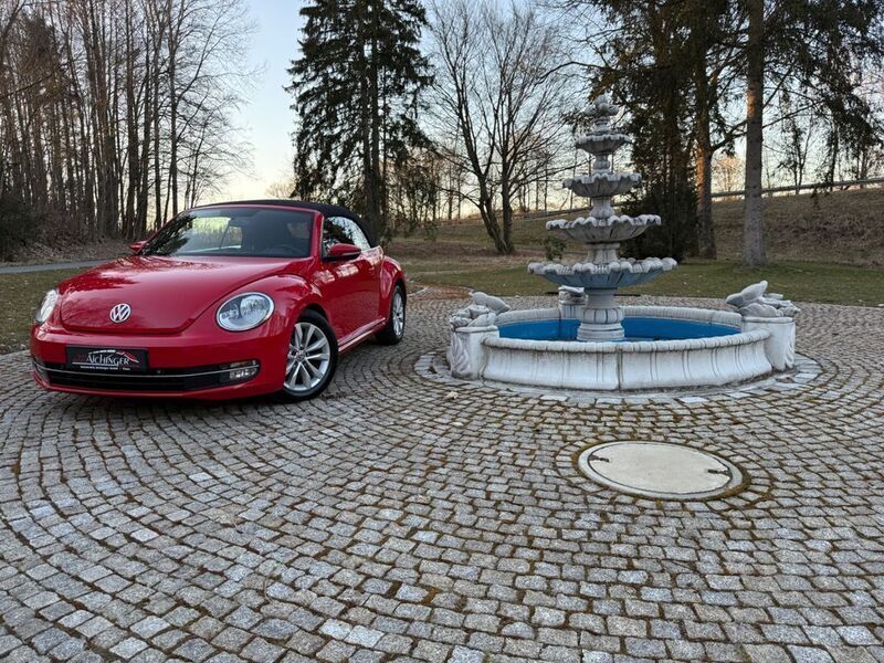Rot Gebraucht 2013 VW Beetle Design Cabrio | 11.999 € (Fairer Preis) - Bild 1/4