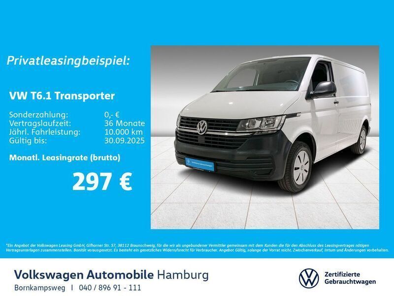 B4 candyweiß Gebraucht 2024 VW T6.1 Van | 31.777 € (Superpreis) - Bild 1/4
