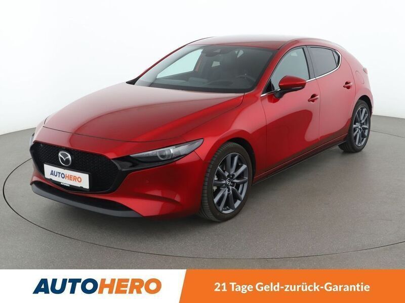 Rot Gebraucht 2021 Mazda 3 Selection Limousine | 24.480 € (Etwas zu teuer) - Bild 1/3