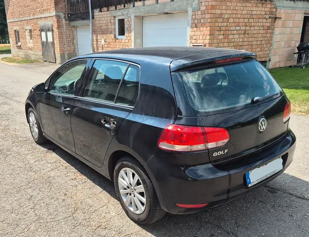 Gebraucht VW Golf VI Trendline 80 PS (58 kW) 2009 Schwarz Kleinwagen