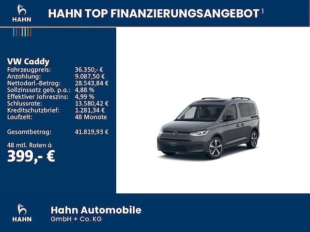 Gebraucht VW Caddy Dark Label 122 PS (89 kW) 2024 Pure grey Van / Kleinbus