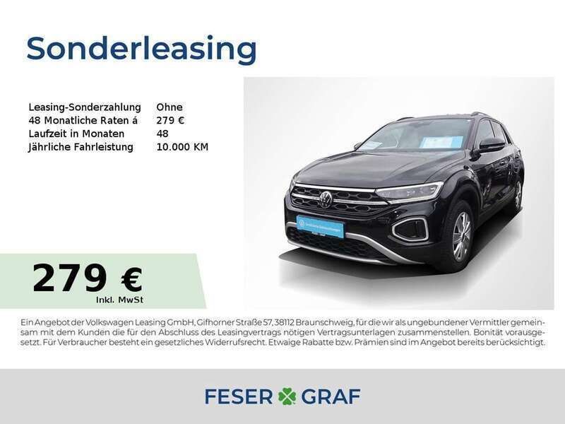 Gebraucht VW T-Roc Style 110 PS (80 kW) 2023 Deep black perleffekt SUV