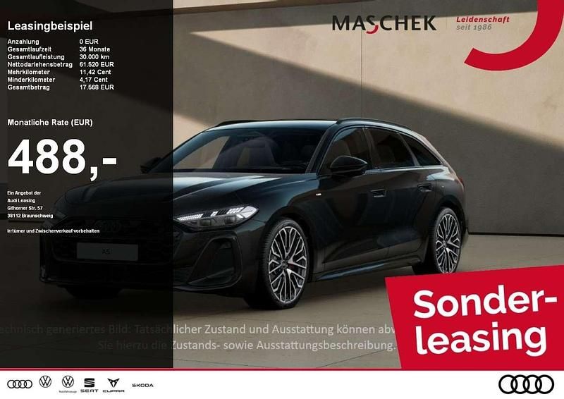 Gebraucht Audi A5 S-Line 204 PS (150 kW) 2025 Mythosschwarz metallic Kombi