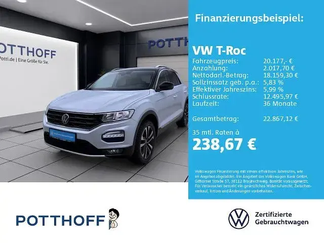 Gebraucht VW T-Roc United 150 PS (110 kW) 2020 SUV