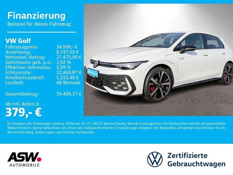 Oryxweiß perlmutteffekt Gebraucht 2025 VW Golf VIII GTE Limousine | 31.990 € (Superpreis) - Bild 1/4