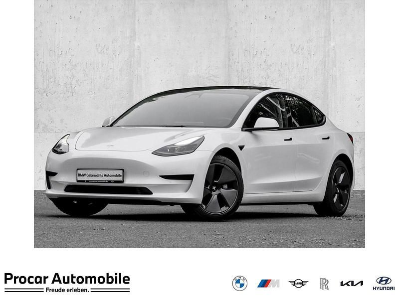 Weiß Gebraucht 2021 Tesla Model 3 Standard Range Plus Limousine | 23.280 € (Fairer Preis) - Bild 1/4