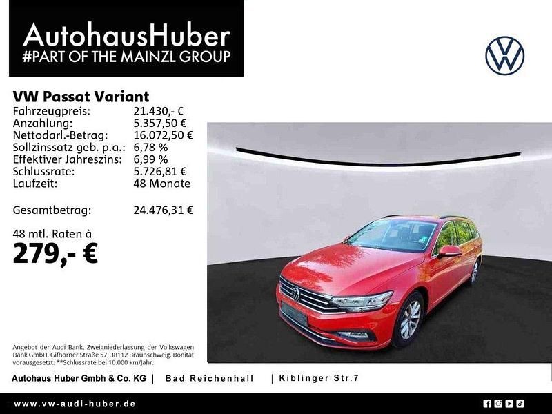 Tornadorot Gebraucht 2022 VW Passat Business Kombi | 21.430 € (Superpreis) - Bild 1/4