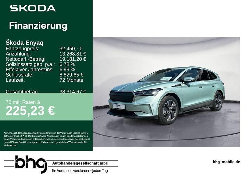 Silber Gebraucht 2022 Skoda Enyaq iV Suite SUV | 32.450 € (Guter Preis) - Bild 1/4