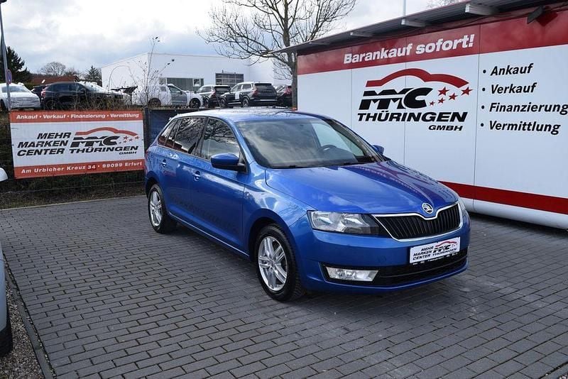 Gebraucht Skoda Rapid Ambition 90 PS (66 kW) 2015 Blau Kleinwagen