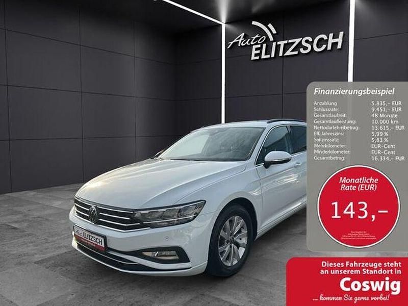 Gletscherweiß metallic Gebraucht 2022 VW Passat Business Kombi | 19.450 € (Guter Preis) - Bild 1/4