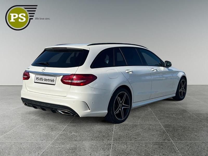 Gebraucht Mercedes C250 AMG line 211 PS (155 kW) 2018 Weiß Kombi