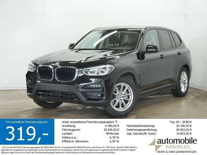 Saphirschwarz met. Gebraucht 2021 BMW X3 Advantage SUV | 29.840 € (Superpreis) - Bild 1/4