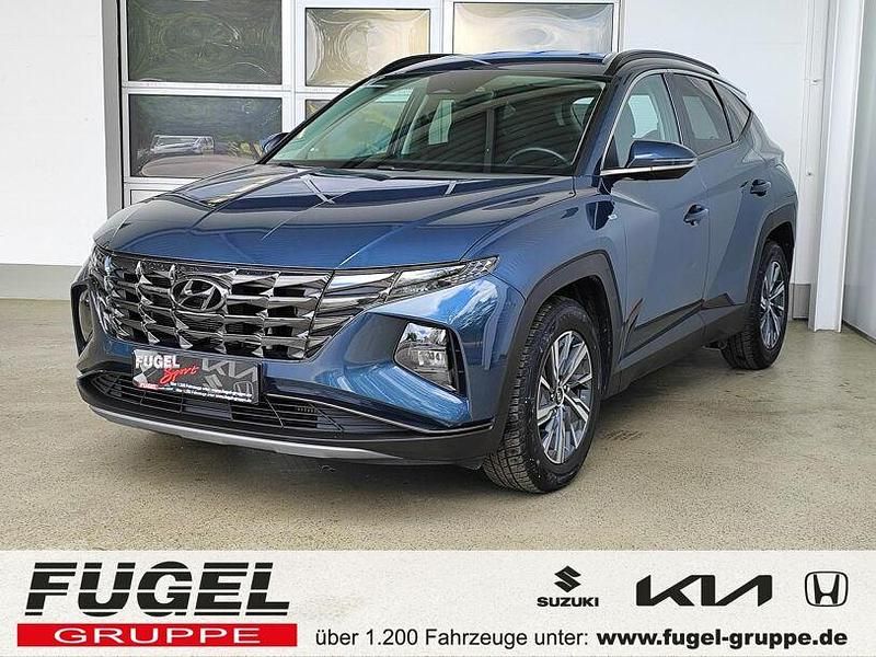 Teal blue / met Gebraucht 2022 Hyundai Tucson SUV | 24.469 € (Guter Preis) - Bild 1/4