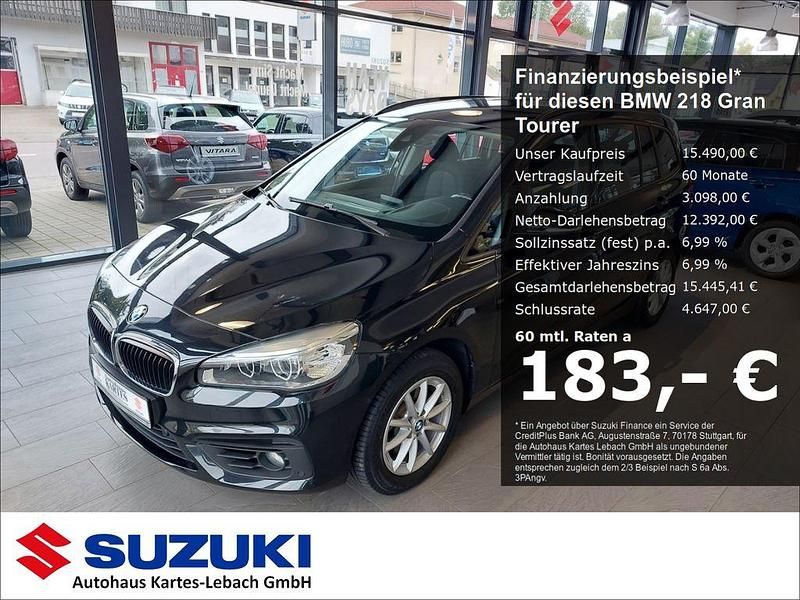 Schwarz Gebraucht 2018 BMW 218 Gran Tourer Advantage Van / Kleinbus | 15.490 € (Fairer Preis) - Bild 1/4