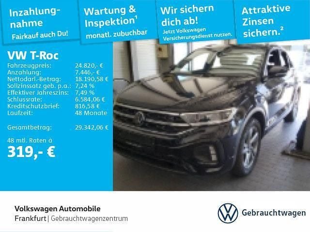 Schwarz Gebraucht 2022 VW T-Roc R-line SUV | 24.820 € (Guter Preis) - Bild 1/1