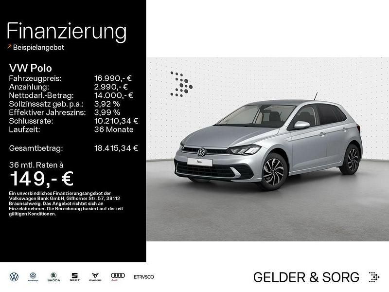 Gebraucht VW Polo Life 95 PS (69 kW) 2023 Reflexsilber metallic Kleinwagen