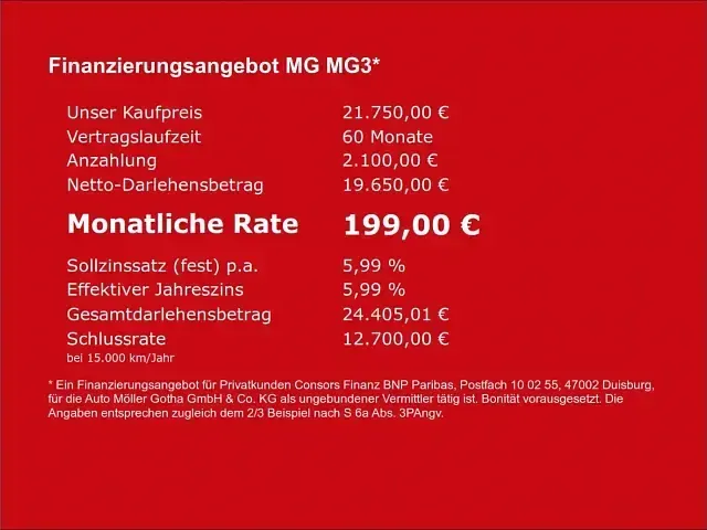 Neu MG MG3 Luxury 194 PS (142 kW) 2026 Como blue Kleinwagen