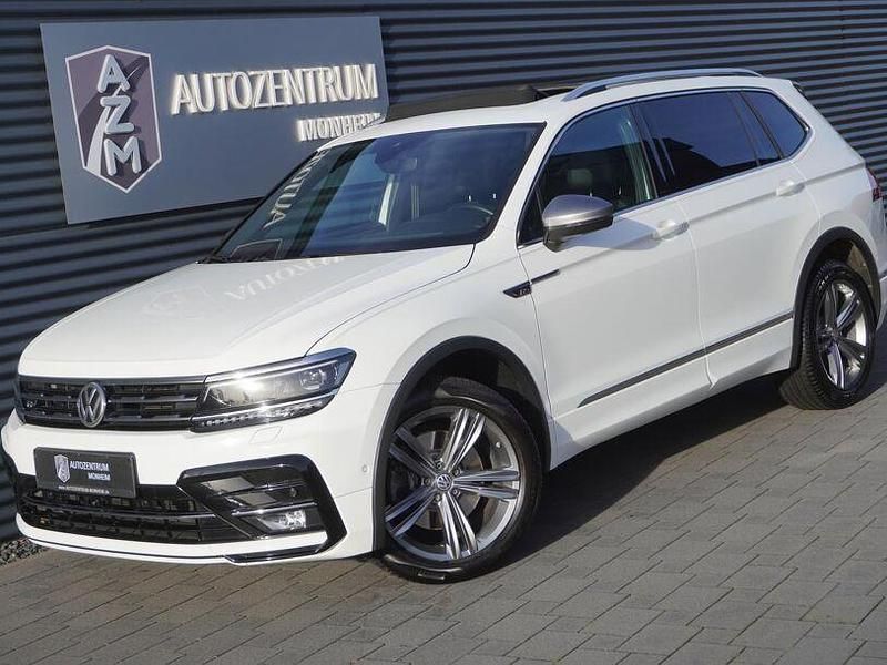 Sonderlackierung purewhite Gebraucht 2021 VW Tiguan Allspace Highline SUV | 29.990 € (Fairer Preis) - Bild 1/4