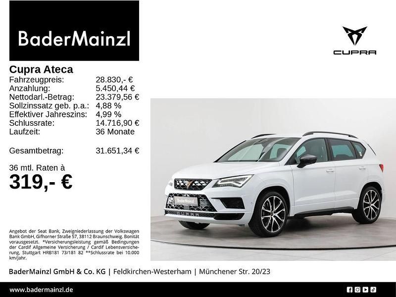 Nevada weiß Gebraucht 2019 Cupra Ateca SUV | 28.830 € (Fairer Preis) - Bild 1/3