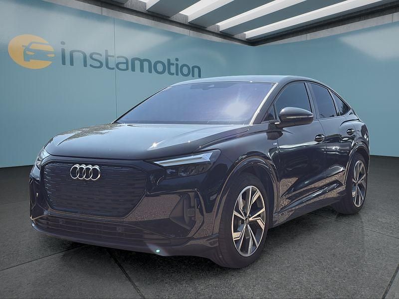 Schwarz Gebraucht 2022 Audi Q4 Sportback e-tron SUV | 28.549 € (Fairer Preis) - Bild 1/4