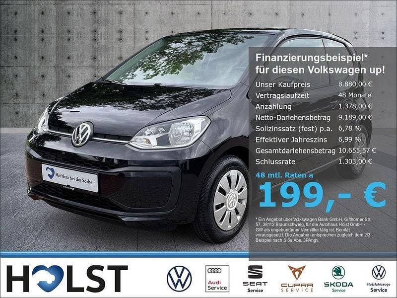 Schwarz Gebraucht 2017 VW up! Move Kleinwagen | 8.880 € (Fairer Preis) - Bild 1/4